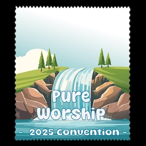 JW Gift - 5-pack Lens Cloth - Pure Worship - 2025 Convention - 6&quot;X7&quot;