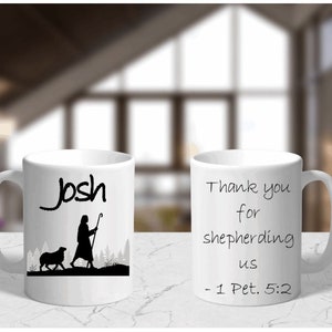 Presente JW - Caneca Elder - Obrigado por nos pastorear - Personalizado