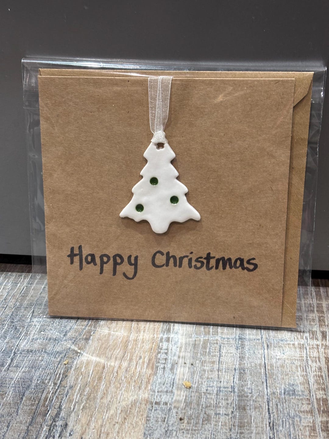 Porcelain Ceramic Christmas Tree Card - Etsy