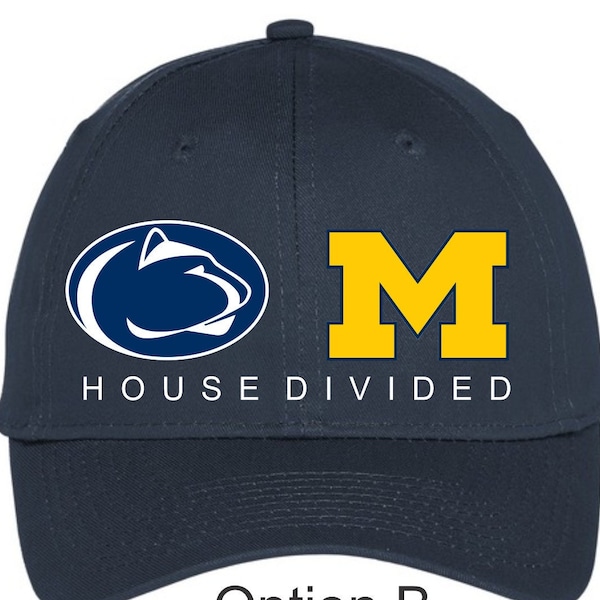 House Divided Hats!! Any Team!!!