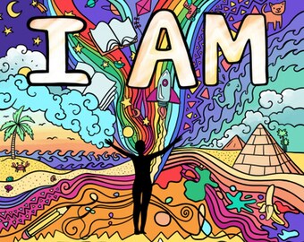 Get Magical, Grateful and Abundant with the I AM AFFIRMATIONS Coloring Book