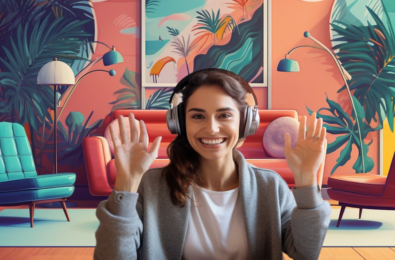 Zoom Background Zoom Backdrops Virtual Meetings Google Etsy