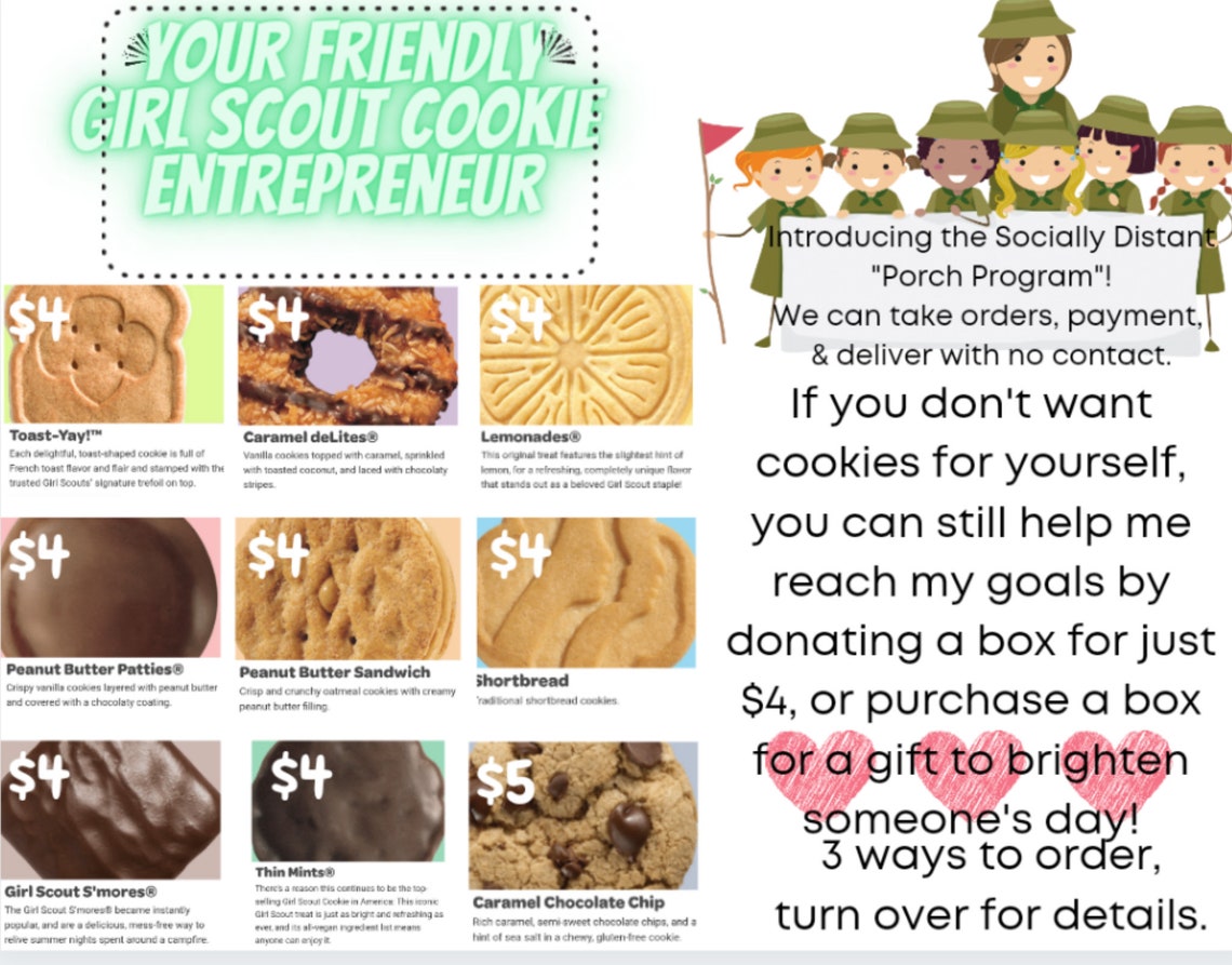 Customizable 2021 Girl Scout Order Form Etsy