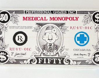 Vintage 1979 Professional Games Medical Monopoly Doctor Board Game