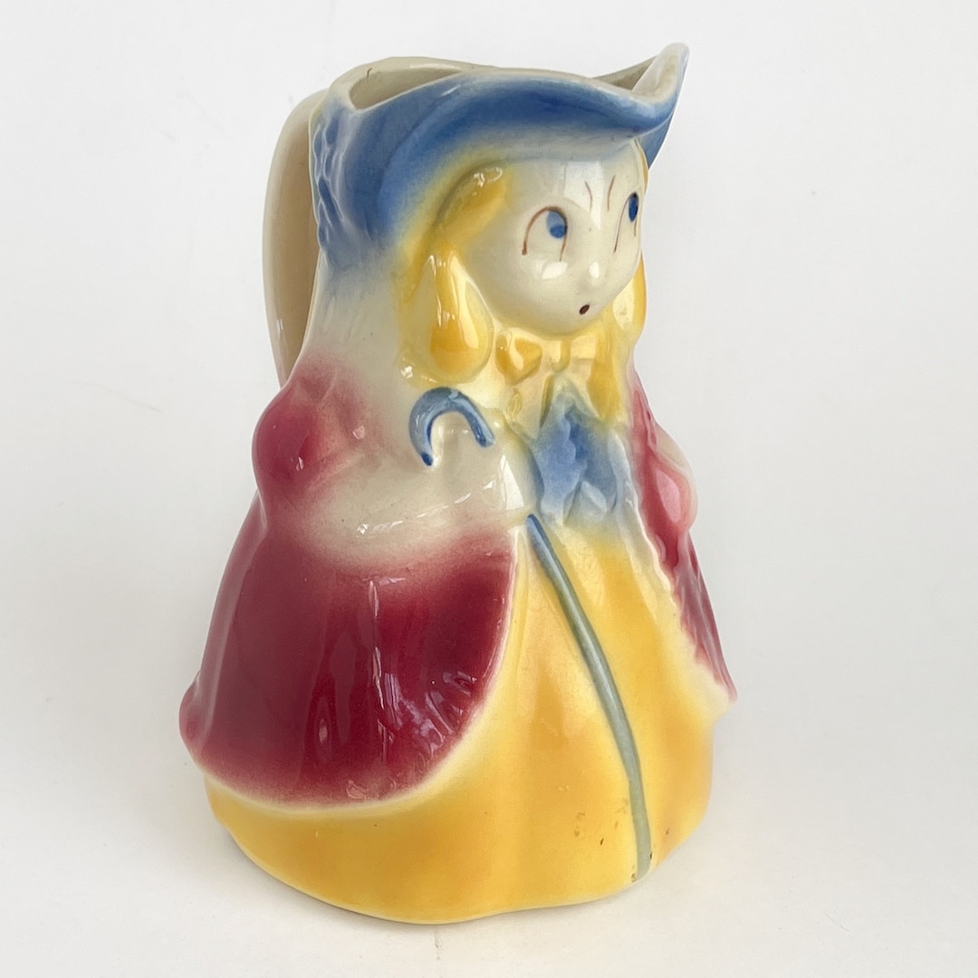 Vintage 1940s Shawnee Pottery Little Bo Peep Figural Pitcher Etsy