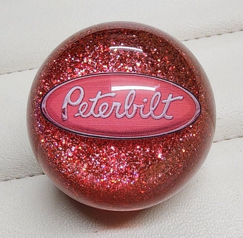 Custom Shift Knob Red Peterbilt Shifter Knob Vintage Rat Rod Etsy