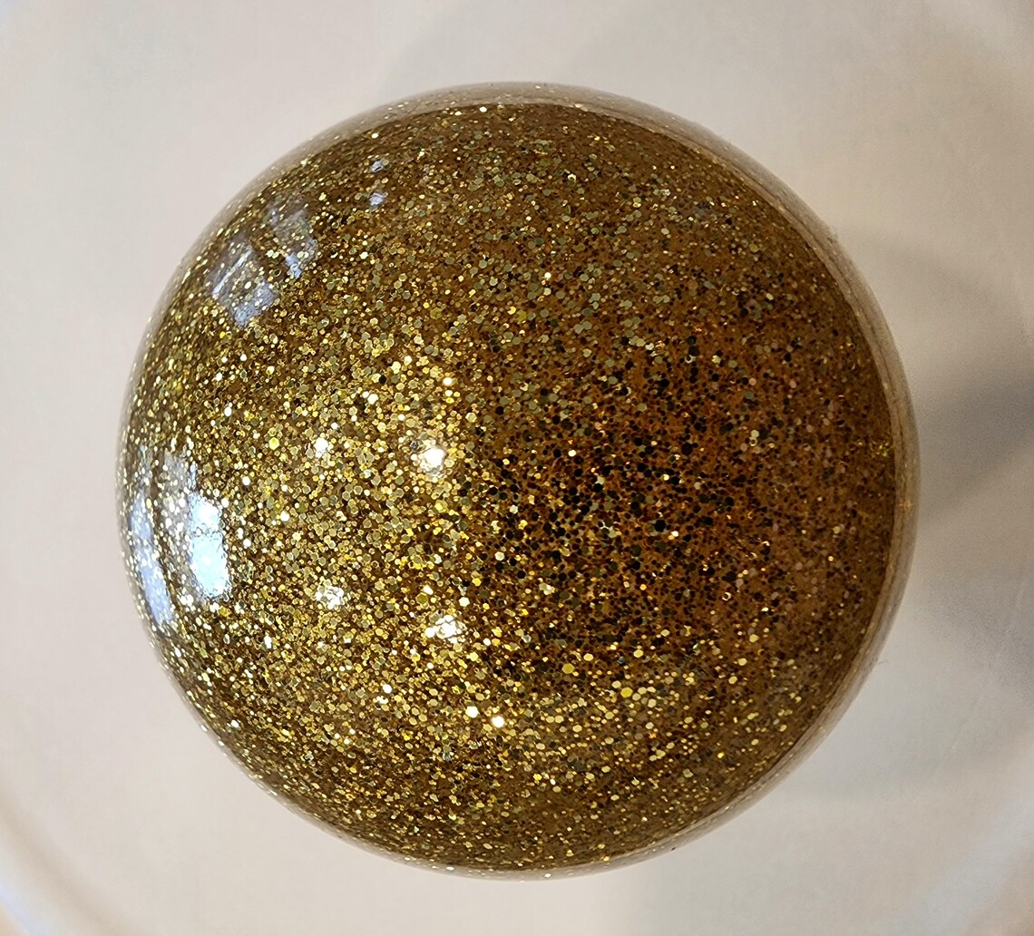 Custom Gold Metal Flake Shift Knob Glitter Shift Knob JDM Bubble Knob