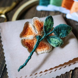 Stumpwork Roses 3D Stumpwork Flower Embroidery Pattern | Rose Thread Painting (digital ...