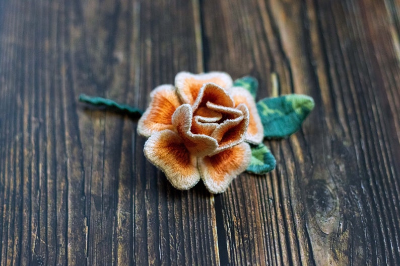 Stumpwork Roses 3D Stumpwork Flower Embroidery Pattern | Rose Thread Painting (digital ...