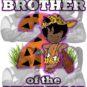 Op Bam Bam Rubble geïnspireerde broer van de 2e jarige JPG, PNG