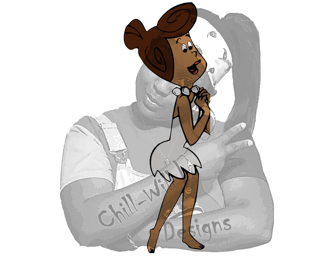 Flintstones Inspired Wilma Image PNG JPG Etsy
