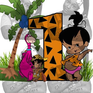 Compleanno ispirato a Pebbles in formato PNG e JPG