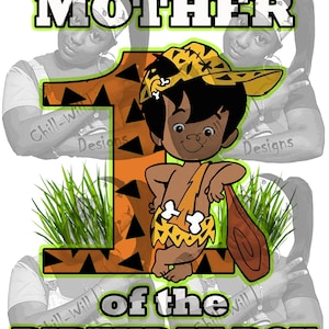 Bam Bam Rubble Inspired Mother of the Birthday Boy 1st Birthday