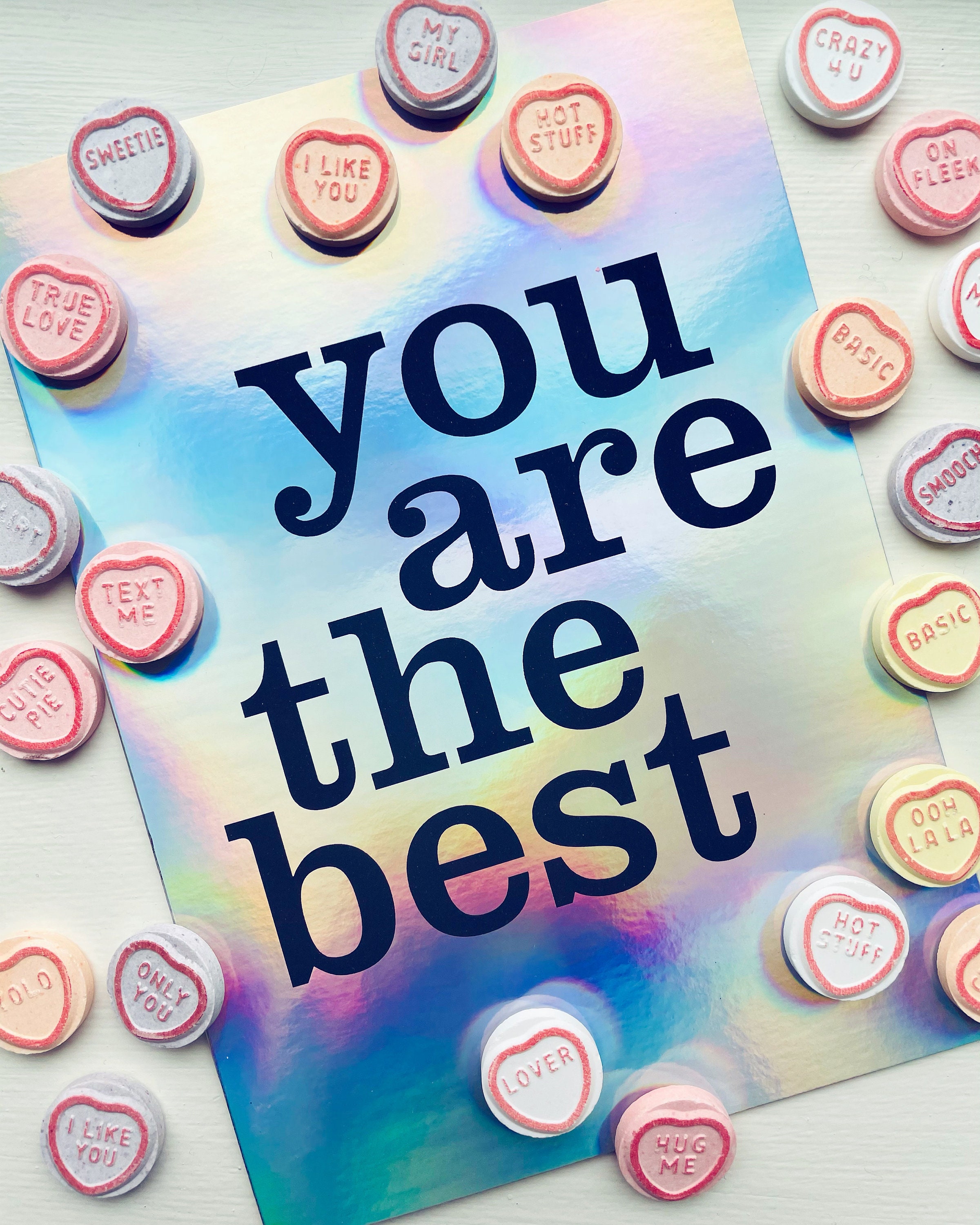 Holographic Card | You Are the Best | Greeting Card - Etsy