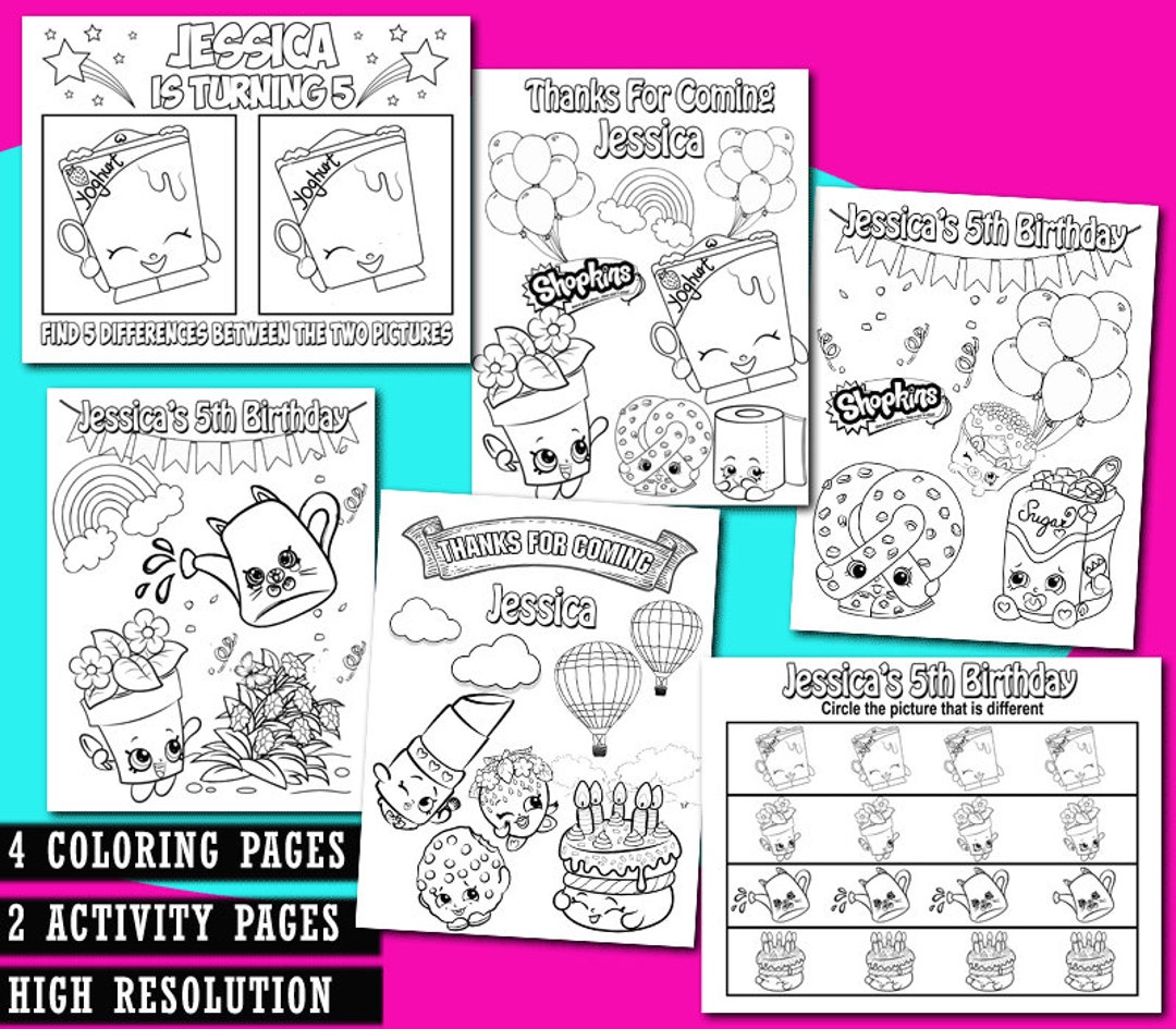 Shopkins Coloring Pages Pdf