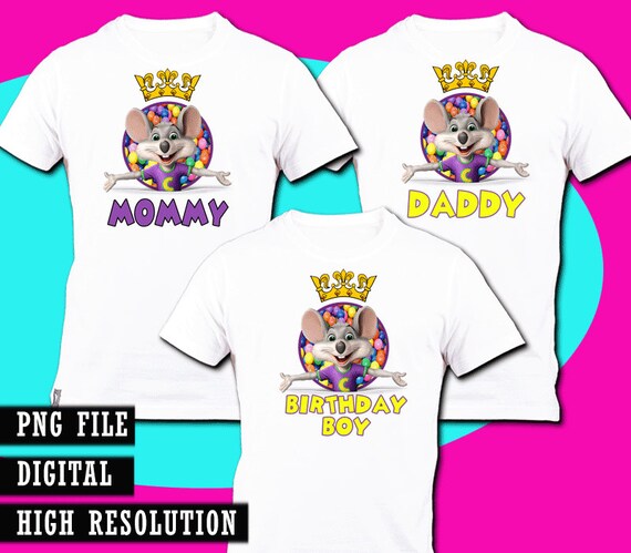 Chuck E Cheese Birthday Shirt Designs 