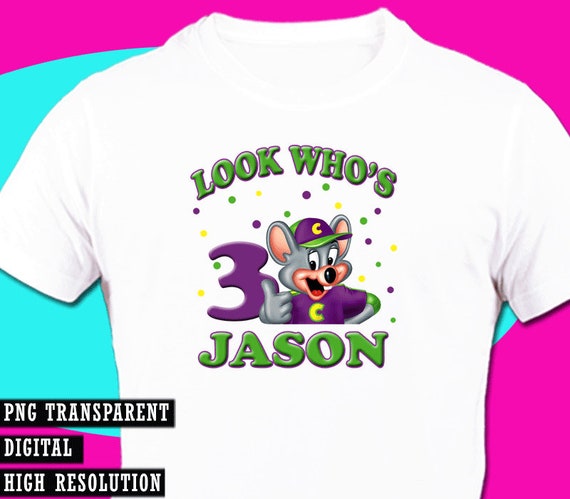 Chuck E Cheese Iron On Transfer Shirt 