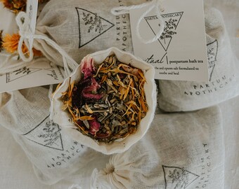 Ritual | Postpartum Bath Tea - After Birth Care - Bath Sets - Herbal Remedy - New Mom Baby Shower Gift Idea