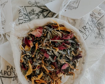 Postpartum Bath Tea: Herbal Soak for New Moms - Lavender & Rose