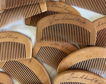 Labor Comb (Seconds): Engraved Birth Comb