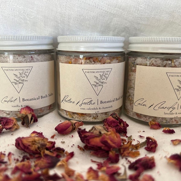 Botanical Bath Salts Etsy