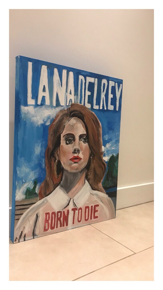 Lana Del Rey 'born to Die' Album Portrait - Etsy