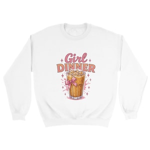 Camiseta de cena para chicas / Camiseta con gráfico de bebida: café helado / Vaso de boba con lazo rosa / Camiseta moderna con meme de cena para chicas para mujer