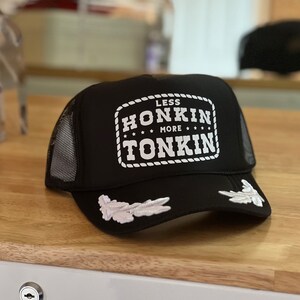 Casquette Camionneur Tonkin CAT TRACTORS Vintage – Jaune Mesh Snapback Années 90