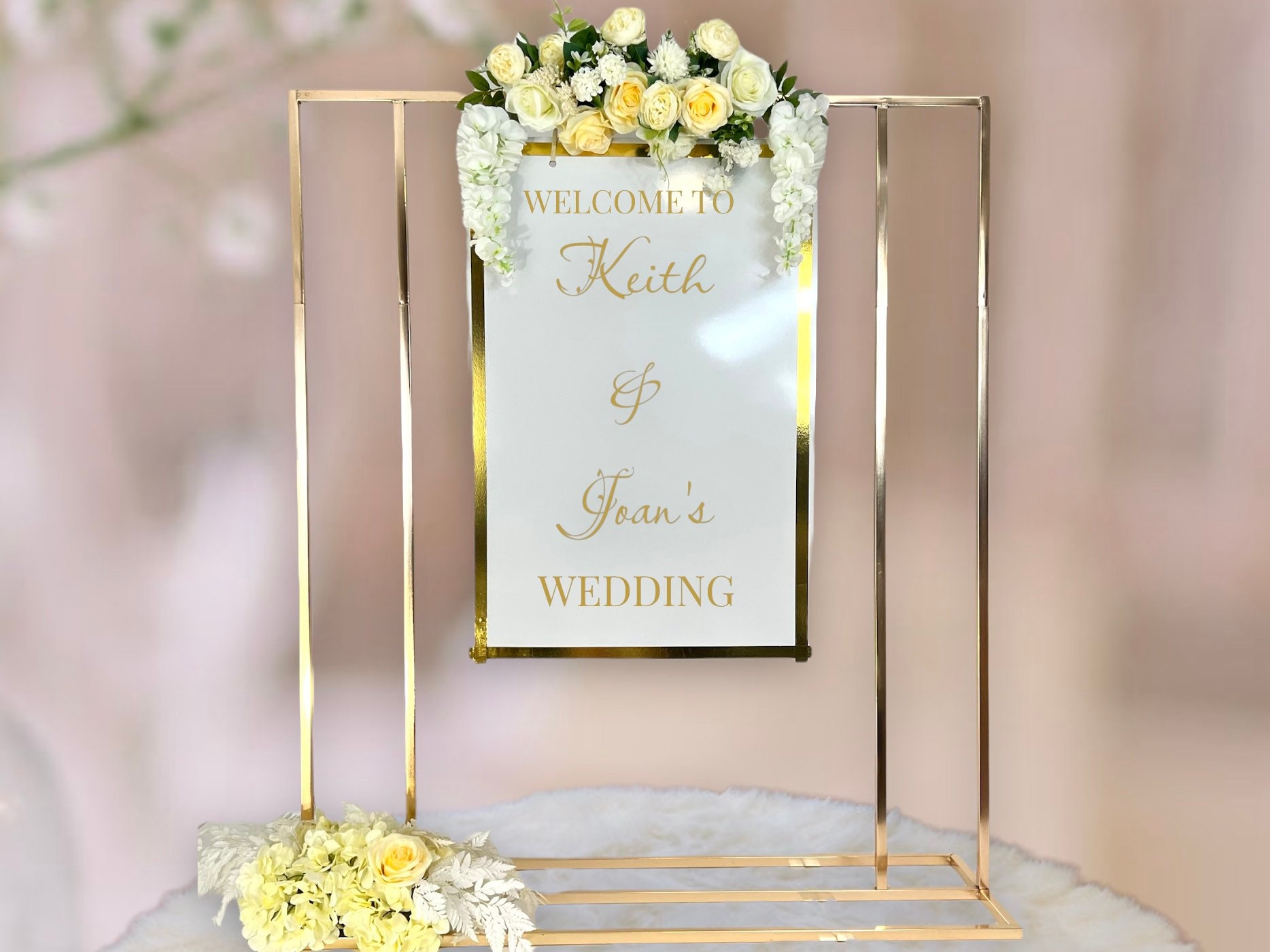 Vertical Photo Frame Holder, Picture Frame Stand, Free Standing Easel,  Wedding Sign Stand, Table Top Easel Stand, Floating Display Stand 