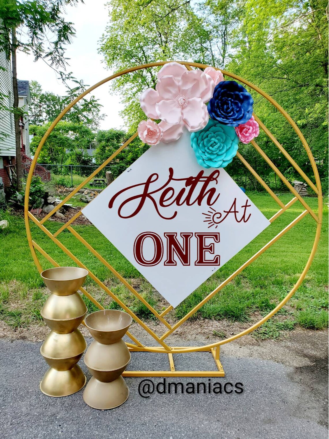 Birthday Party Vinyl Wall Decals Custom Names And Texts Wall Etsy