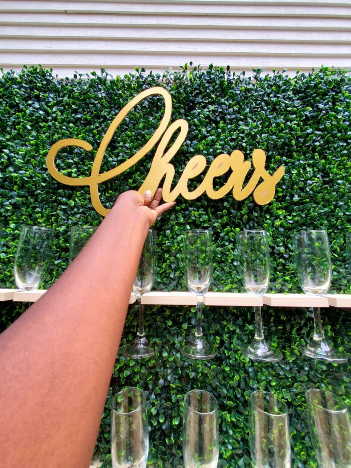 For RENT Grass Champagne Wall. Local Massachusetts Delivery Etsy