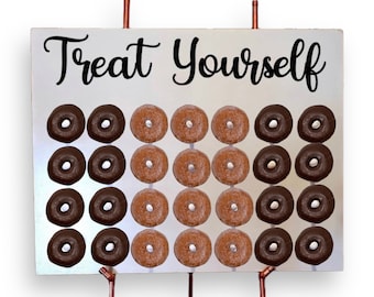 Donut Wall, Doughnut Wall Stand. Holds 28 to 56 Donuts. Easel Not Included.