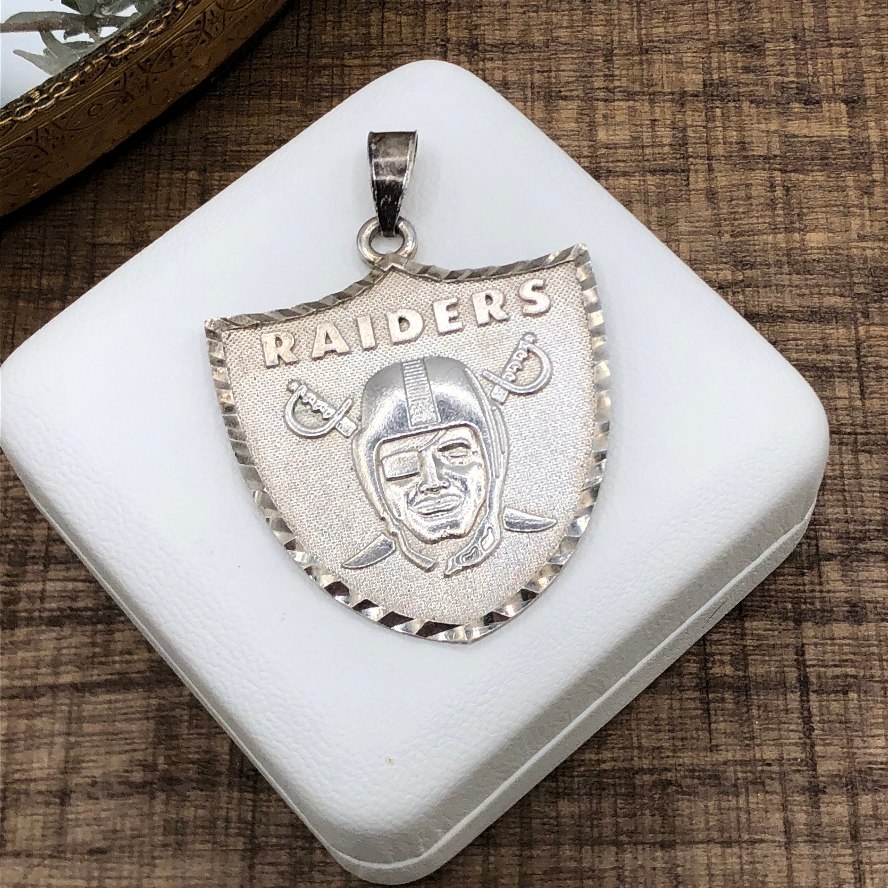 Raiders sale silver pendant