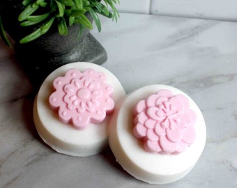 In Bloom Flower Blossom Soap, Valentines Soap, Essential Oil Soap, Jasmine Soap, Gift for Her, Mothers Day Gift, Bathroom Décor