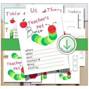 Back to school bunco, bunco score card, bunco score sheet, bunco digital, bunco download, fall bunco, bunco themes, teachers bunco, bunco