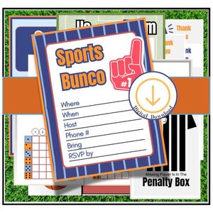 bunco score card, bunco score sheet, bunco digital, bunco themes, sports bunco, football bunco, soccer bunco, hockey bunco, baseball bunco