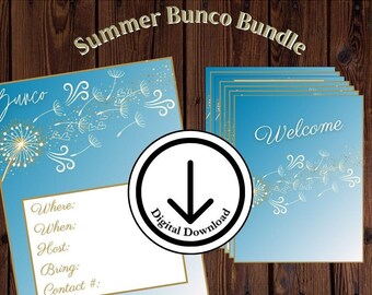 bunco cards, bunco score sheet, bunco score card, bunco digital, bunco bundle, bunco party, bunco, summer bunco, group game, bunco pack