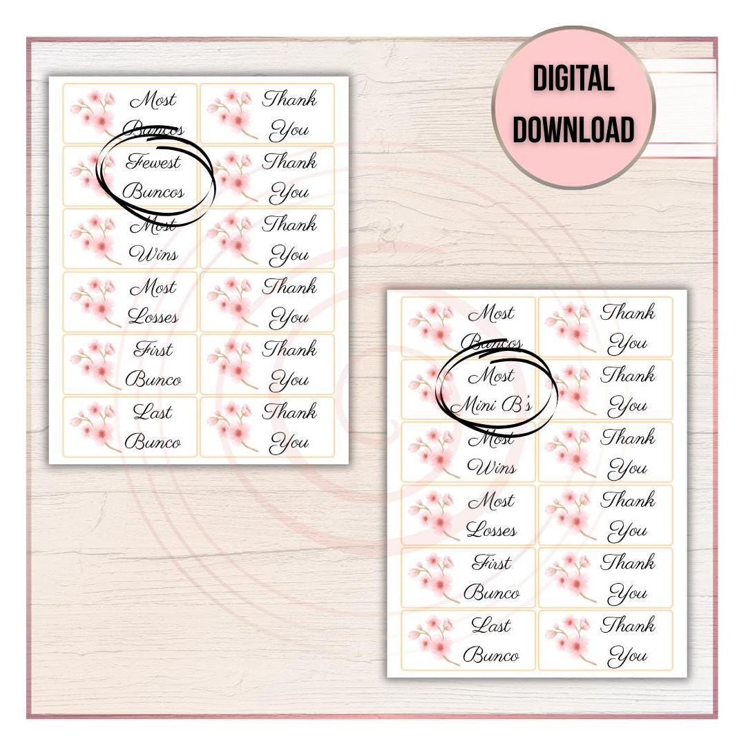 Spa Bunco, Beauty Bunco, Pretty Bunco, Bunco Score Card, Bunco Score ...