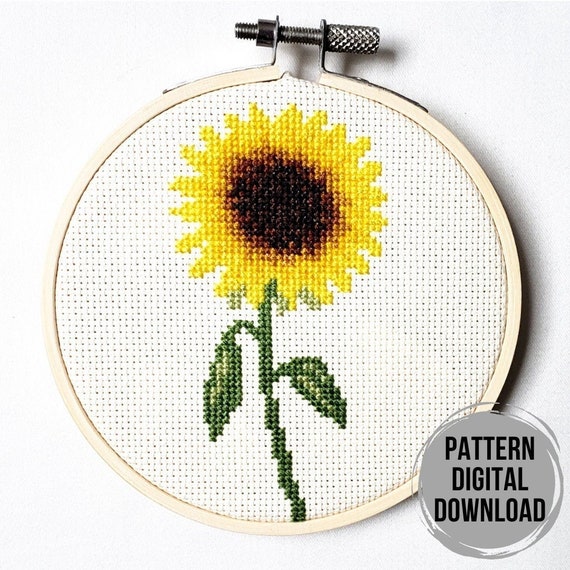 Summer Sunflower Cross Stitch Pattern - Etsy Canada