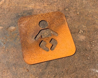 Cor-Ten Steel Baby Changing Room