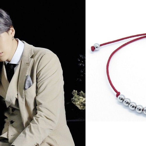 New Colour/ Suga Min Yoongi BTS Inspired Bracelet/ Adjustable Etsy