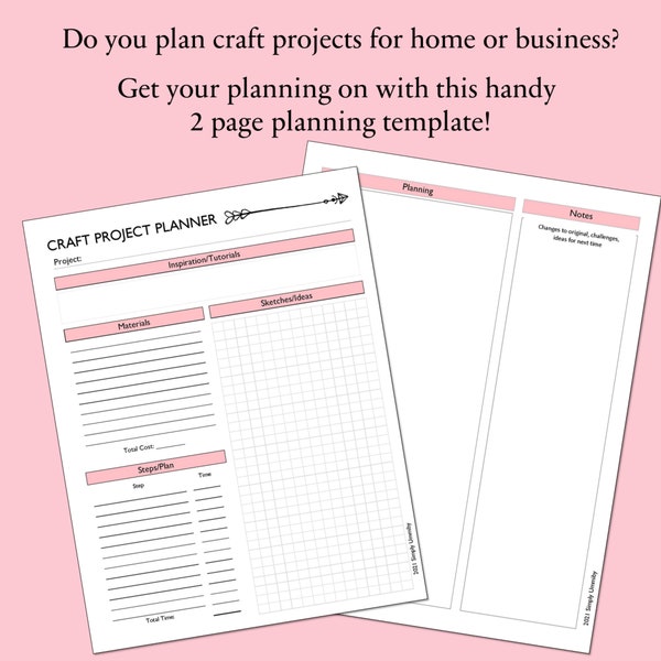 Craft Project Planning Template