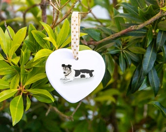 Gepersonaliseerde Dog Heart Ornaments