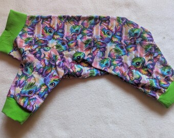Size Small Rainbow Dragons Cotton Jersey Dog Pajamas
