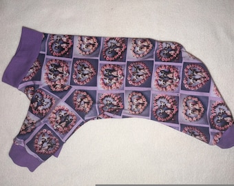 Size Small Chinese Crested Hearts Cotton Jersey Dog Pajamas