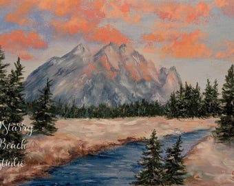 Original Soft Pastel Painting "Distant Dreams" by Artist Sue Hankard