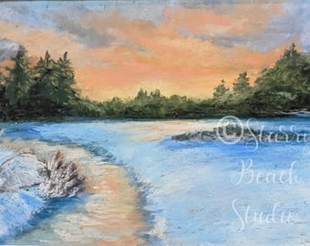 Original Soft Pastel Painting "Wonderland" by Artist Sue Hankard