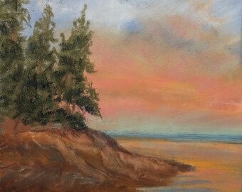 Original Soft Pastel Painting "Solace" by artist Sue Hankard