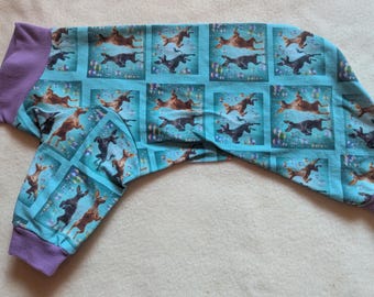 Size Small Dancing Xoloitzcuintlis Cotton Jersey Dog Pajamas
