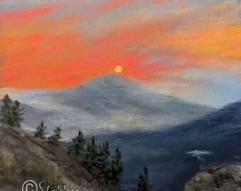 Original Soft Pastel Painting "Sugar and Spice" by Artist Sue Hankard